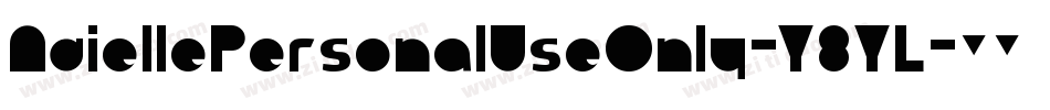 AdiellePersonalUseOnly-Y8YL字体转换