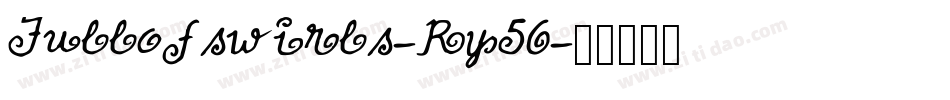 Fullofswirls-Ry56字体转换