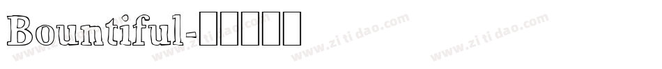 Bountiful字体转换