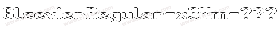 ElzevierRegular-x3Ym字体转换