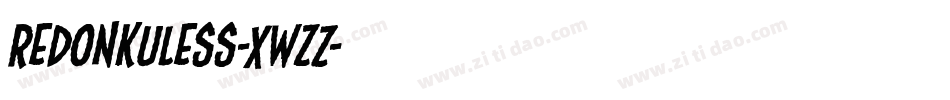 ReDonkULess-XWzZ字体转换