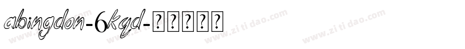 Abingdon-6KqD字体转换