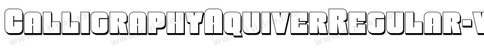 CalligraphyAquiverRegular-v0PA字体转换