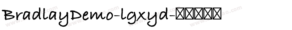 BradlayDemo-lgxyd字体转换