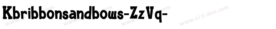 Kbribbonsandbows-ZzVq字体转换