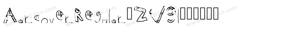 AarcoverRegular-ZV9l字体转换