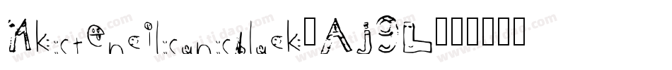 Mkstencilsansblack-AJ9L字体转换