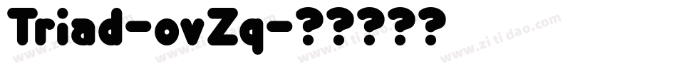 Triad-ovZq字体转换