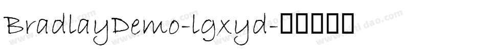 BradlayDemo-lgxyd字体转换