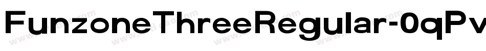 FunzoneThreeRegular-0qPv字体转换