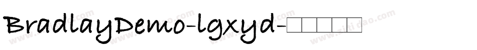 BradlayDemo-lgxyd字体转换