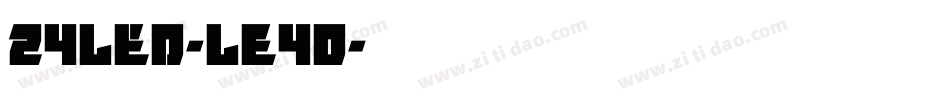 24Led-LE4D字体转换