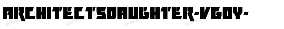 ArchitectsDaughter-vG0y字体转换