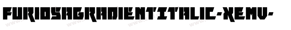 FuriosaGradientItalic-xEmV字体转换