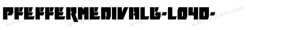 Pfeffermedivalg-lO4D字体转换 Pfeffermedivalg-lO4D字体转换