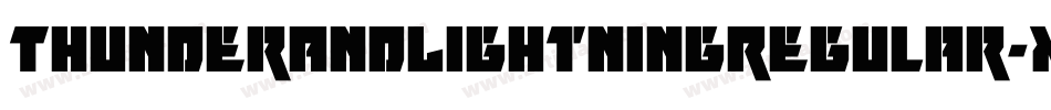 ThunderAndLightningRegular-X0y9字体转换