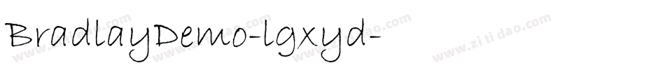 BradlayDemo-lgxyd字体转换