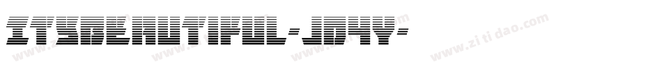 Itsbeautiful-jd4y字体转换 Itsbeautiful-jd4y字体转换