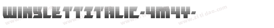 WinslettItalic-4M4Y字体转换 WinslettItalic-4M4Y字体转换