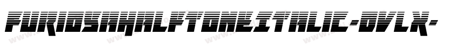 FuriosaHalftoneItalic-Dvlx字体转换