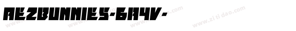 AezBunnies-6a4v字体转换