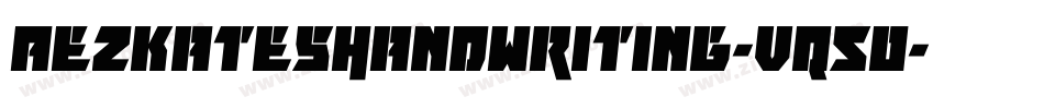 AezKatesHandwriting-Vq50字体转换