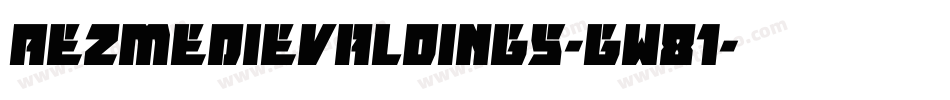 AezMedievalDings-gw81字体转换