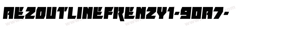 AezOutlineFrenzy1-9oA7字体转换