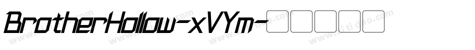 BrotherHollow-xVYm字体转换