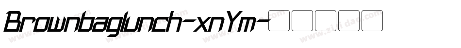 Brownbaglunch-xnYm字体转换