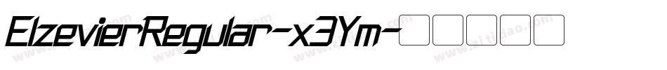 ElzevierRegular-x3Ym字体转换