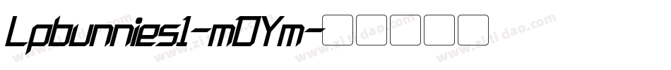 Lpbunnies1-mDYm字体转换