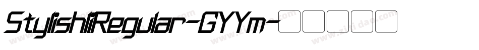 StylishIiRegular-GYYm字体转换