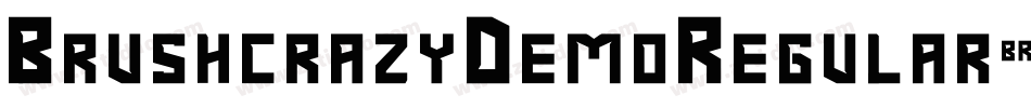 BrushcrazyDemoRegular-1vm2字体转换