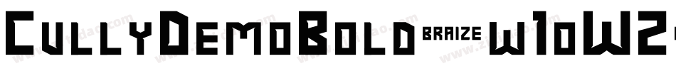 CullyDemoBold-w1oW2字体转换