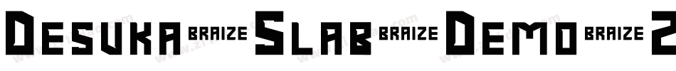 Desuka-Slab-Demo-2字体转换