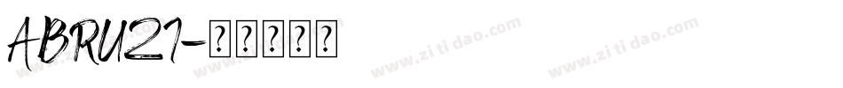 ABRUZI字体转换