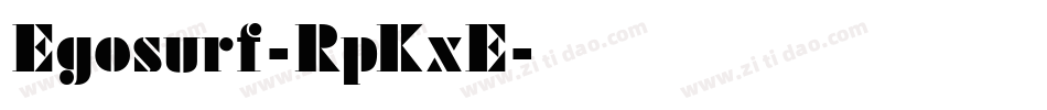 Egosurf-RpKxE字体转换