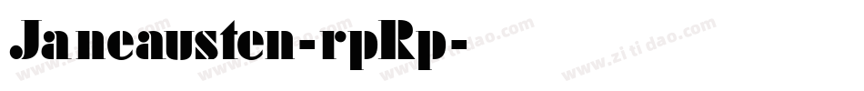 Janeausten-rpRp字体转换
