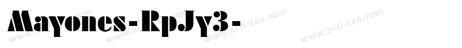 Mayones-RpJy3字体转换