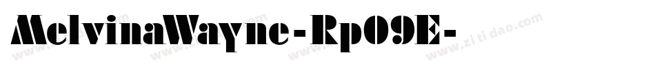 MelvinaWayne-Rp09E字体转换