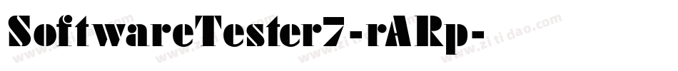 SoftwareTester7-rARp字体转换