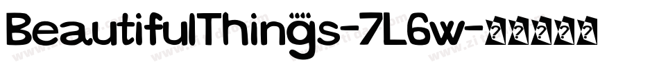 BeautifulThings-7L6w字体转换