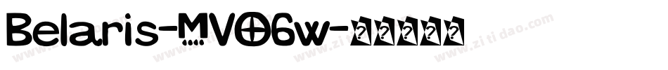 Belaris-MVO6w字体转换