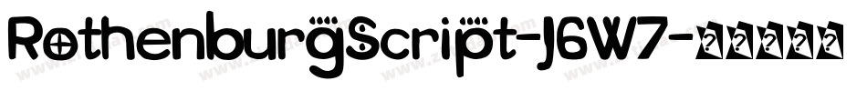 RothenburgScript-J6W7字体转换
