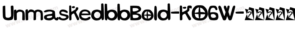 UnmaskedbbBold-KO6W字体转换