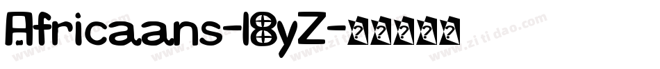 Africaans-l8yZ字体转换