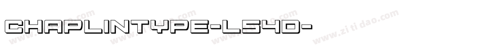 ChaplinType-l54d字体转换