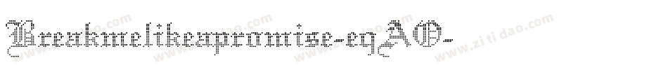 Breakmelikeapromise-eqAO字体转换