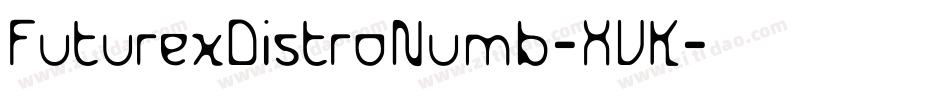 FuturexDistroNumb-XVK字体转换